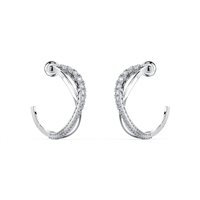 Orecchini Swarovski Donna twist in Lega metallica Cristallo 5563908 - 5563908